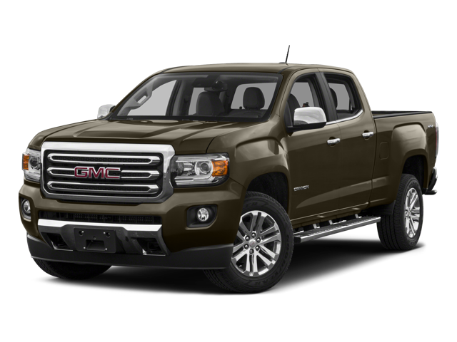 2015 GMC Canyon 4WD SLE in Onyx Black — front three-quarter view