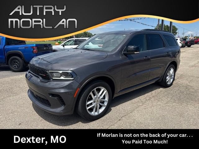 2024 Dodge Durango GT Plus in Gray — front three-quarter view