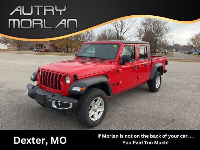 2023 Jeep Gladiator Sport S in Red — front three-quarter view