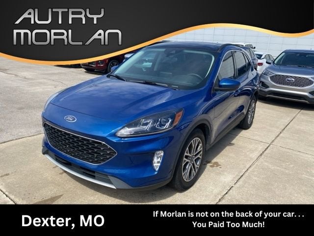 2022 Ford Escape SEL in Blue — front three-quarter view
