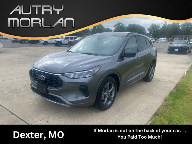 2024 Ford Escape ST-Line in Gray — front three-quarter view