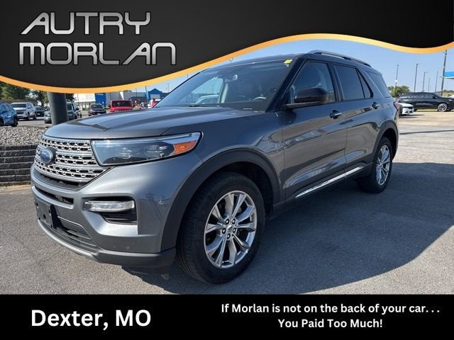 2023 Ford Explorer Limited in Gray — front three-quarter view
