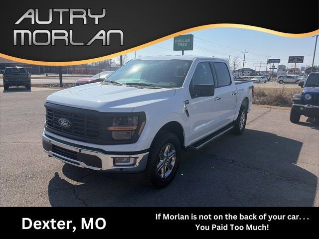 2025 Ford F-150 XLT in White — front three-quarter view