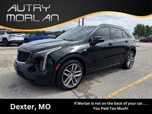2019 Cadillac XT4 FWD Sport in Stellar Black Metallic — front three-quarter view
