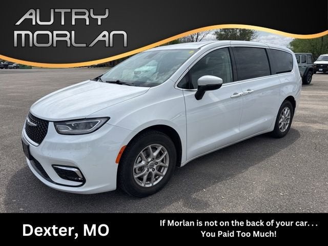 2023 Chrysler Pacifica Touring L in White — front three-quarter view