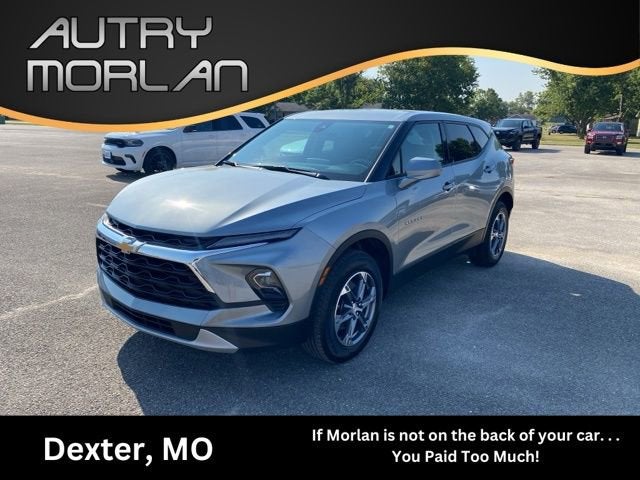 2025 Chevrolet Blazer 2LT in Sterling Gray Metallic — front three-quarter view